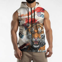 South Korea Football Champions Sleeveless Zip Hoodie Tigers of Asia