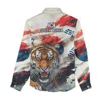 South Korea Football Champions Women Casual Shirt Tigers of Asia