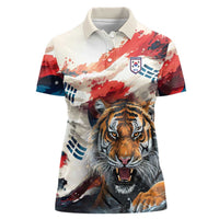 South Korea Football Champions Women Polo Shirt Tigers of Asia