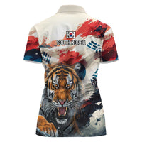 South Korea Football Champions Women Polo Shirt Tigers of Asia
