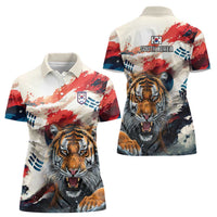 South Korea Football Champions Women Polo Shirt Tigers of Asia