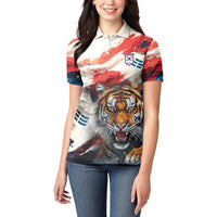 South Korea Football Champions Women Polo Shirt Tigers of Asia
