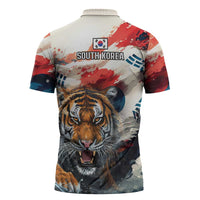South Korea Football Champions Zipper Polo Shirt Tigers of Asia