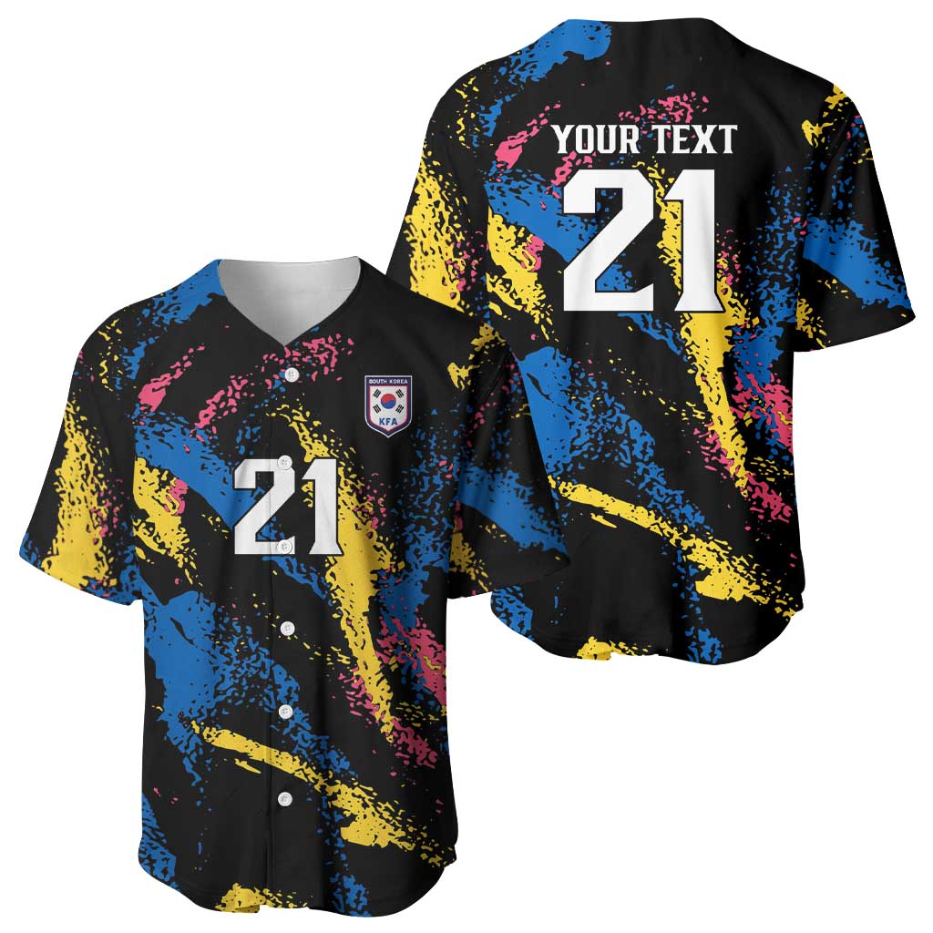Custom Football South Korea WC26 Baseball Jersey Taegeuk Warriors Retro 2022