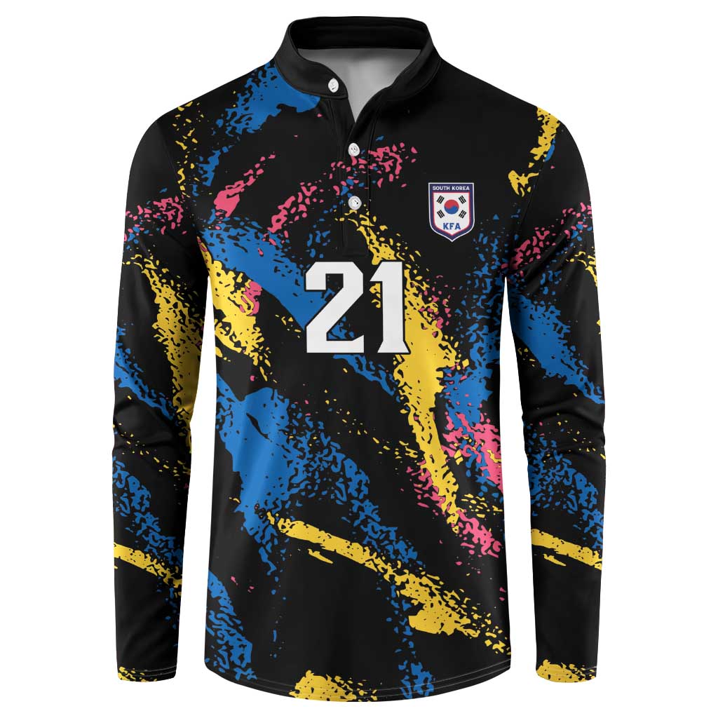 Custom Football South Korea WC26 Button Sweatshirt Taegeuk Warriors Retro 2022