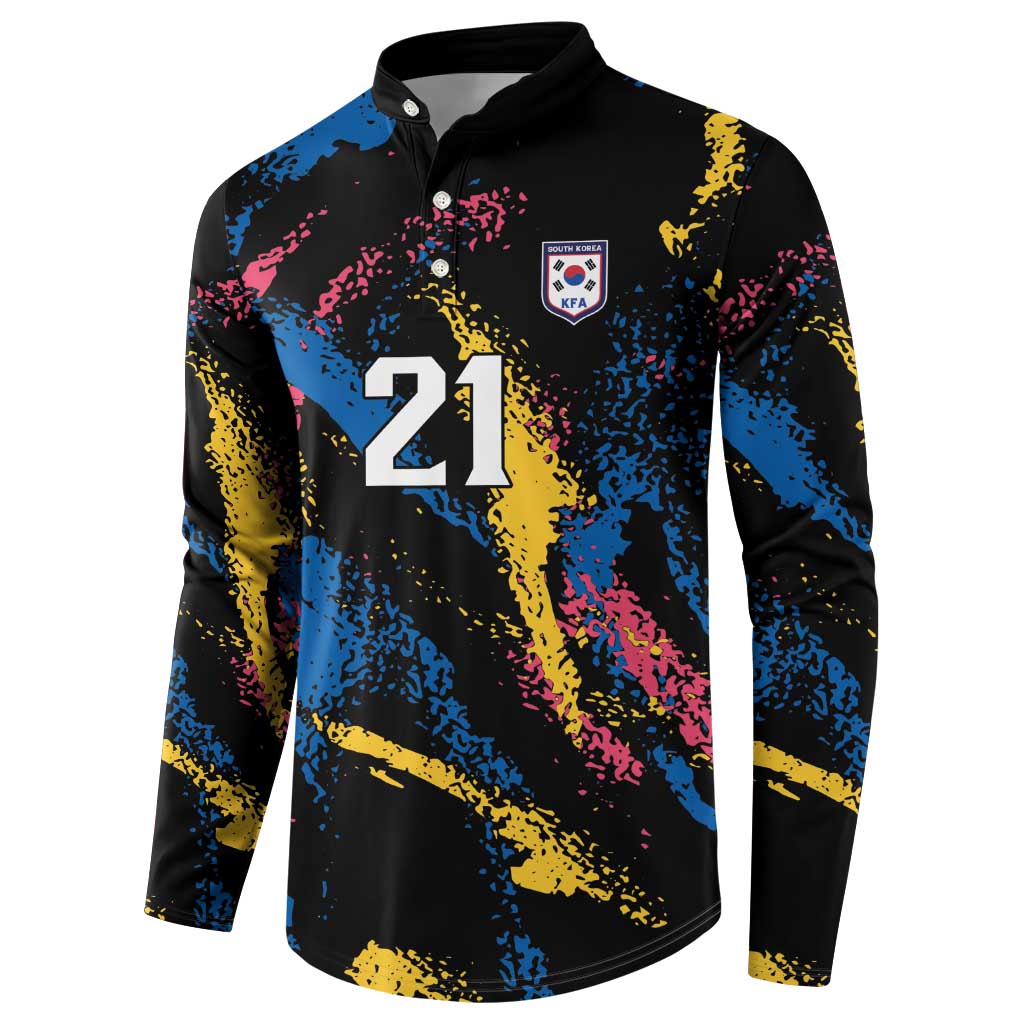 Custom Football South Korea WC26 Button Sweatshirt Taegeuk Warriors Retro 2022