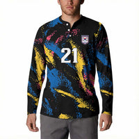 Custom Football South Korea WC26 Button Sweatshirt Taegeuk Warriors Retro 2022