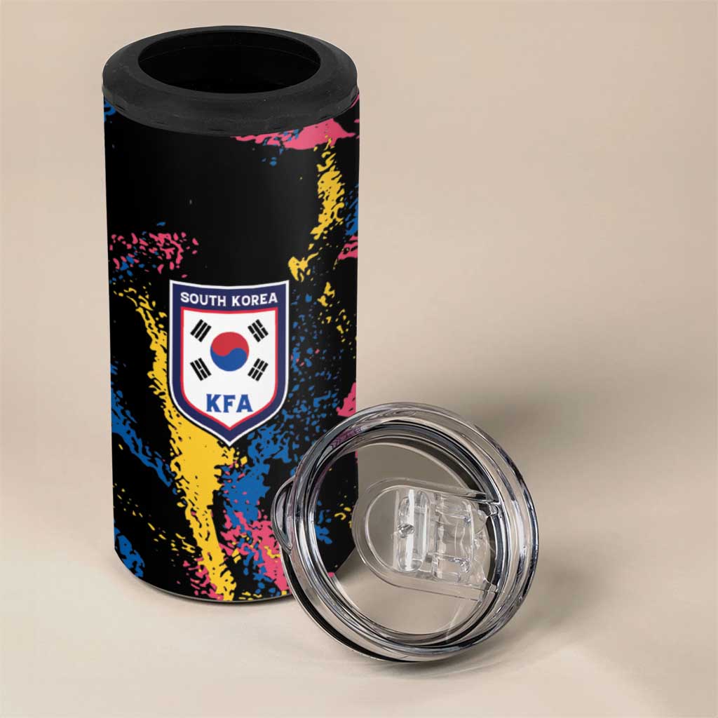 Custom Football South Korea WC26 4 in 1 Can Cooler Tumbler Taegeuk Warriors Retro 2022
