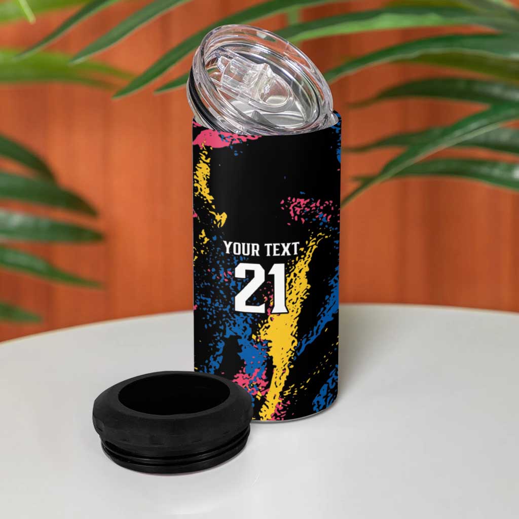 Custom Football South Korea WC26 4 in 1 Can Cooler Tumbler Taegeuk Warriors Retro 2022