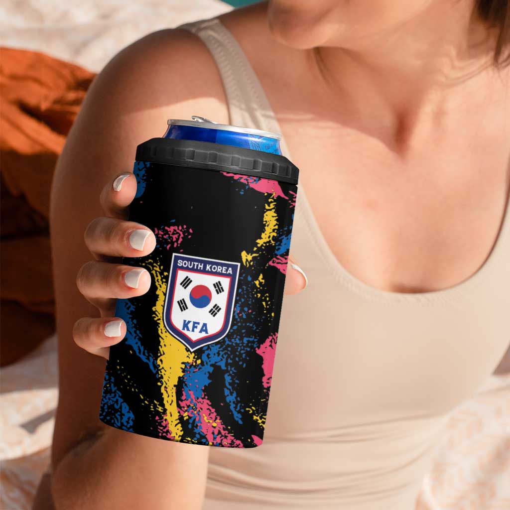 Custom Football South Korea WC26 4 in 1 Can Cooler Tumbler Taegeuk Warriors Retro 2022