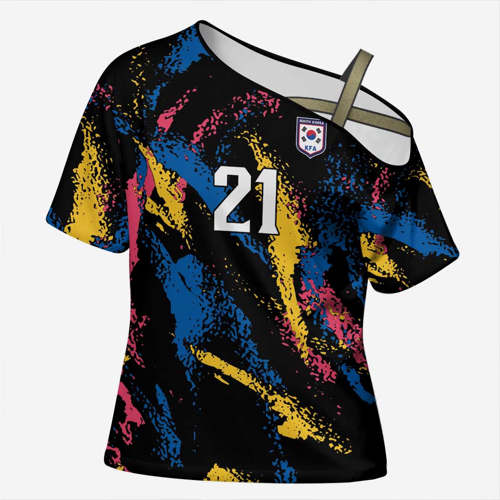 Custom Football South Korea WC26 Cross Shoulder Shirt Taegeuk Warriors Retro 2022