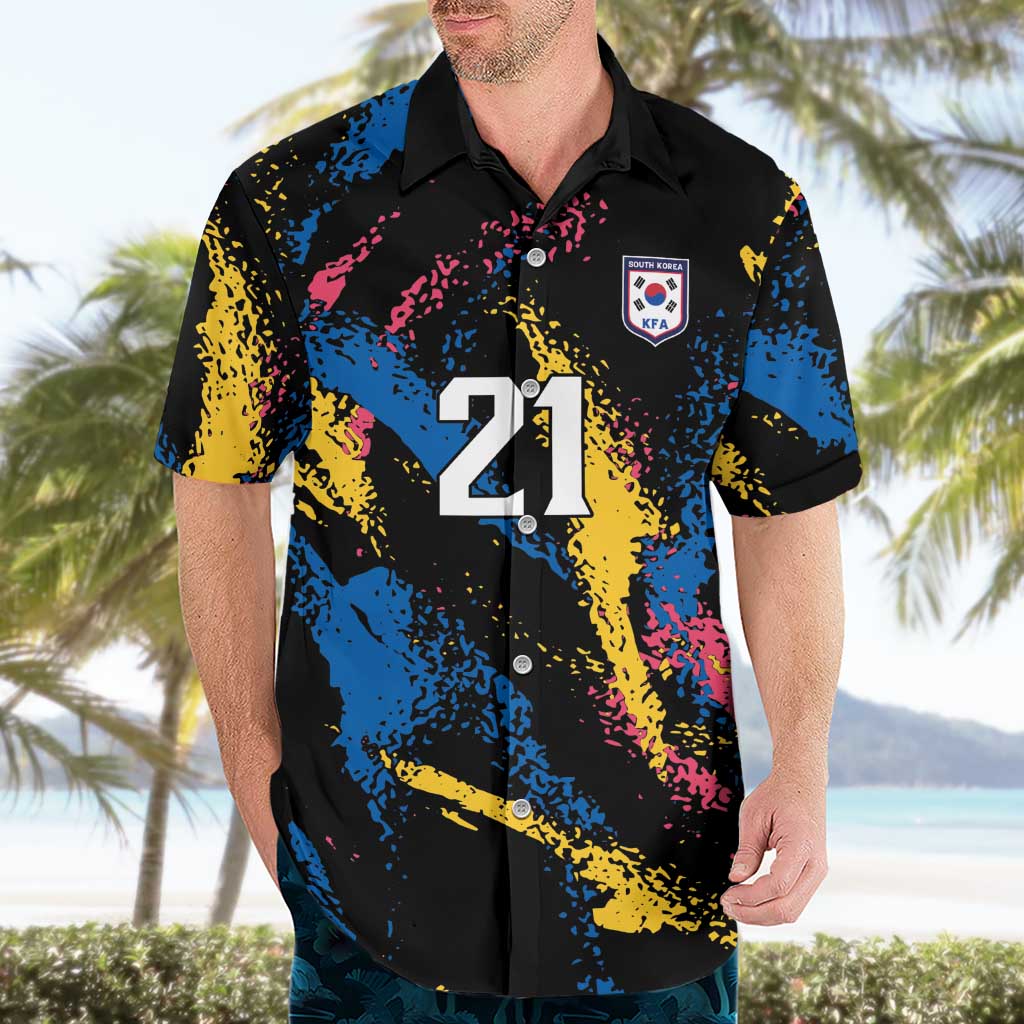 Custom Football South Korea WC26 Hawaiian Shirt Taegeuk Warriors Retro 2022