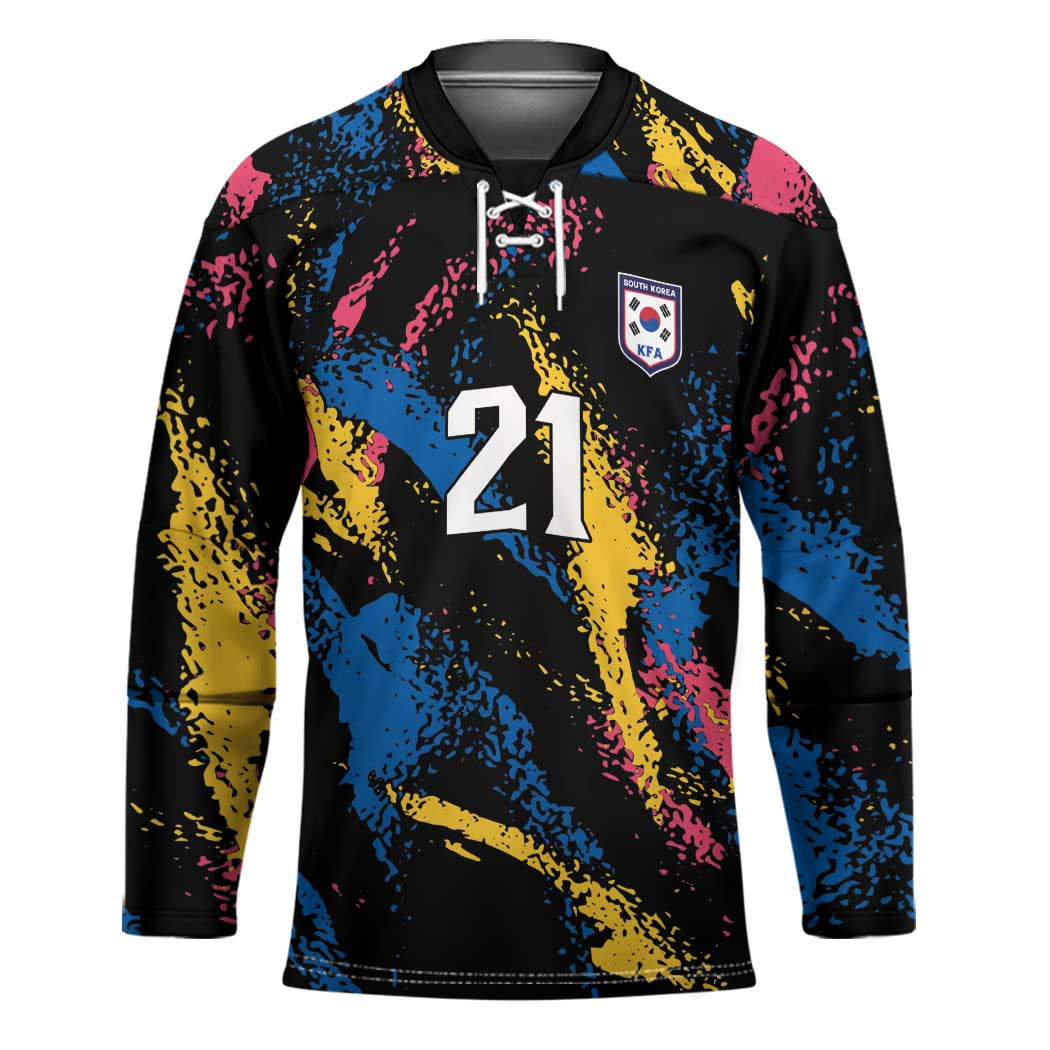 Custom Football South Korea WC26 Hockey Jersey Taegeuk Warriors Retro 2022