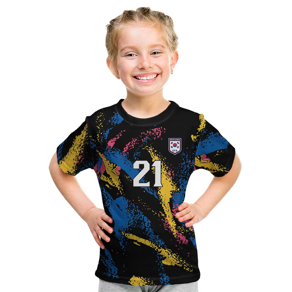 Custom Football South Korea WC26 Kid T Shirt Taegeuk Warriors Retro 2022
