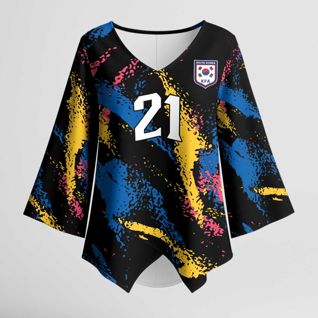 Custom Football South Korea WC26 Kimono Sleeve Blouse Taegeuk Warriors Retro 2022