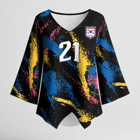Custom Football South Korea WC26 Kimono Sleeve Blouse Taegeuk Warriors Retro 2022