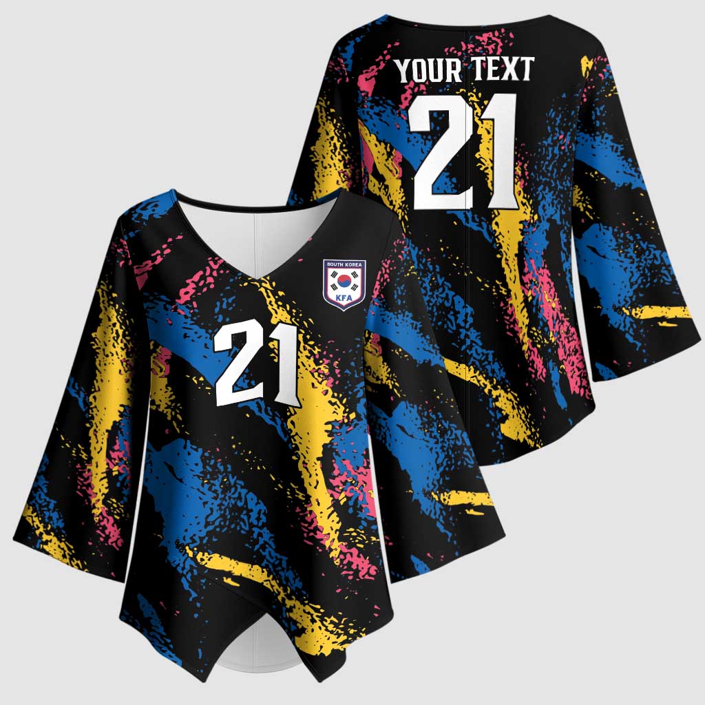 Custom Football South Korea WC26 Kimono Sleeve Blouse Taegeuk Warriors Retro 2022