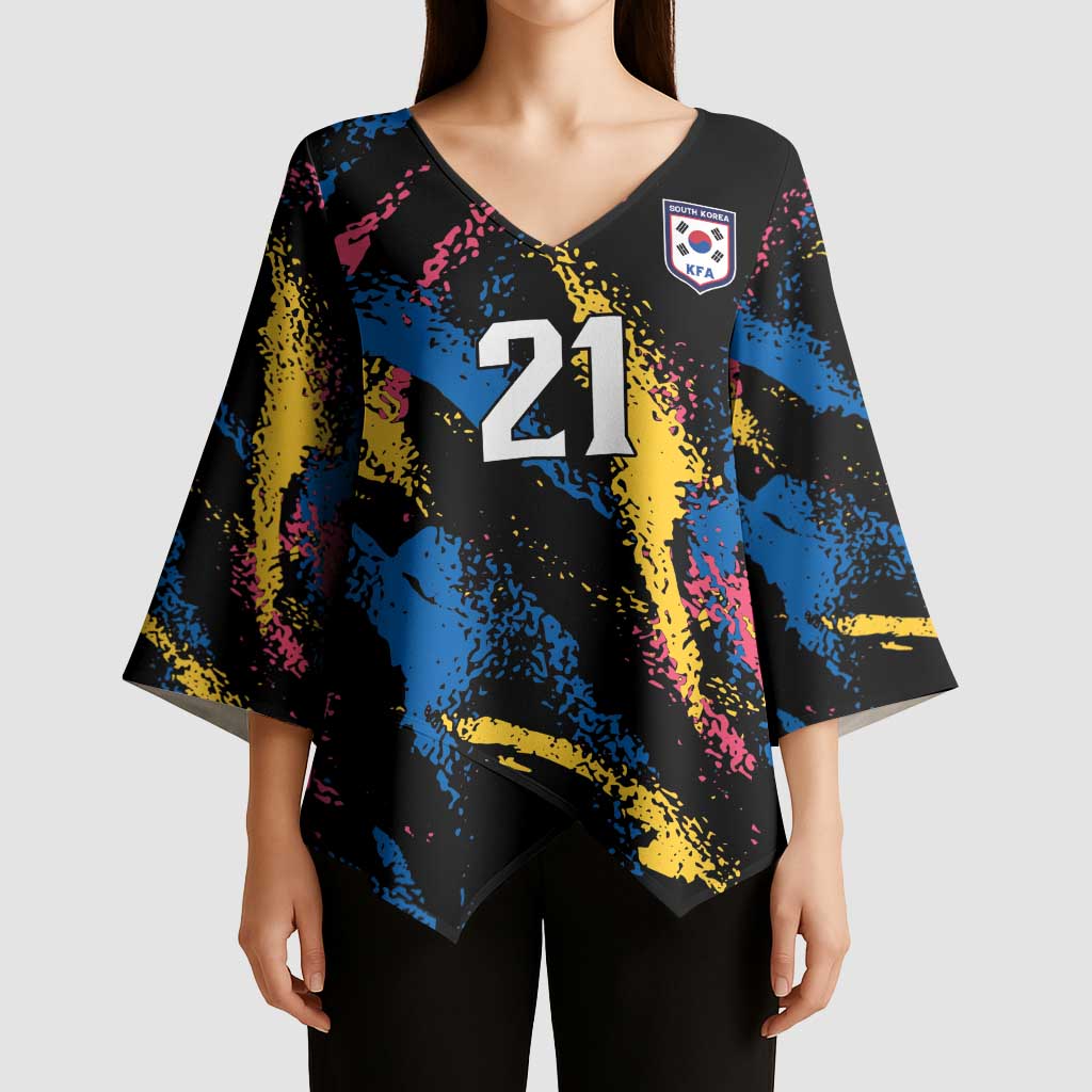 Custom Football South Korea WC26 Kimono Sleeve Blouse Taegeuk Warriors Retro 2022