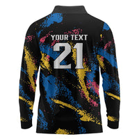 Custom Football South Korea WC26 Long Sleeve Polo Shirt Taegeuk Warriors Retro 2022