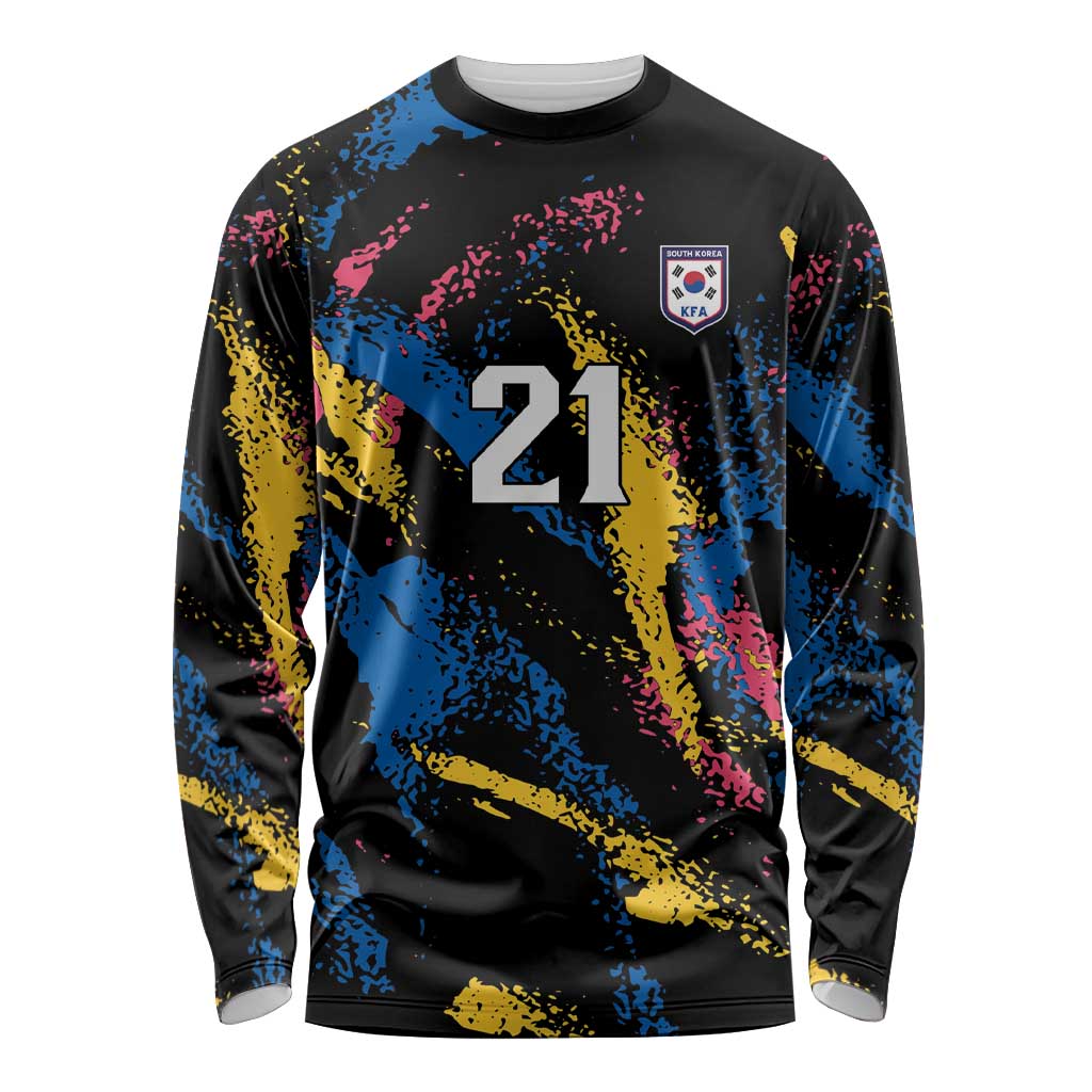 Custom Football South Korea WC26 Long Sleeve Shirt Taegeuk Warriors Retro 2022