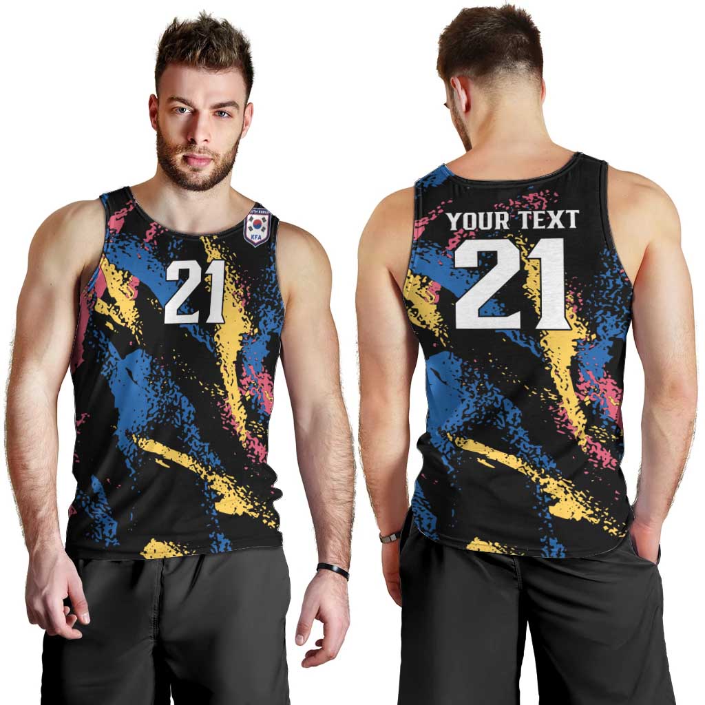 Custom Football South Korea WC26 Men Tank Top Taegeuk Warriors Retro 2022