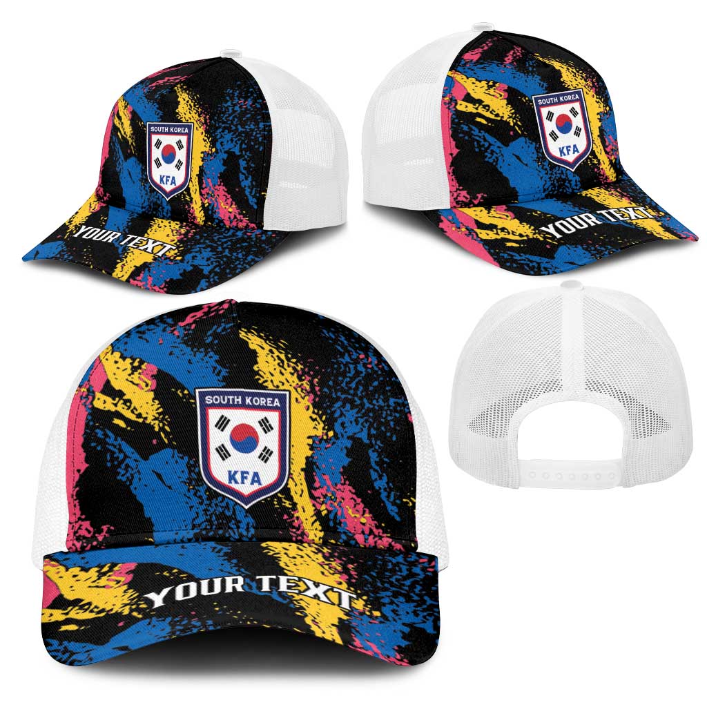 Personalized Football South Korea WC26 Mesh Trucker Cap Taegeuk Warriors Retro 2022