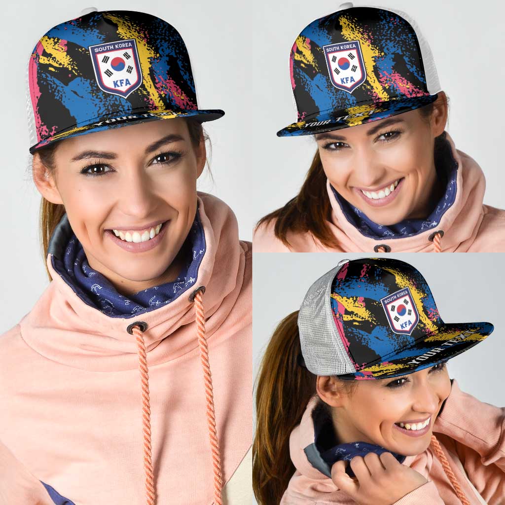 Personalized Football South Korea WC26 Mesh Trucker Cap Taegeuk Warriors Retro 2022