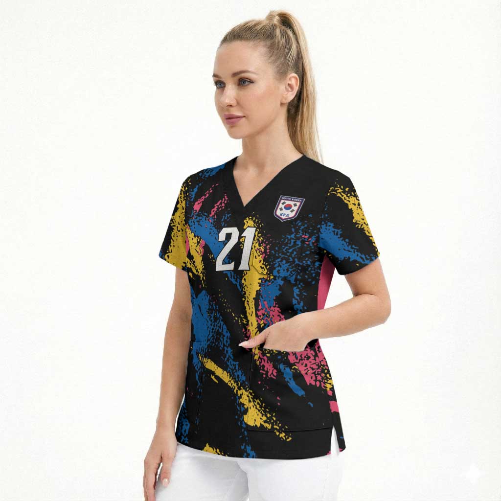 Custom Football South Korea WC26 Scrub Top Taegeuk Warriors Retro 2022