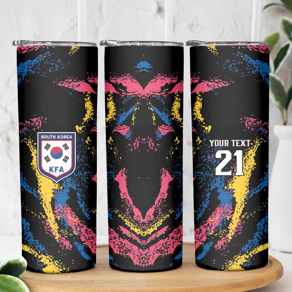 Custom Football South Korea WC26 Skinny Tumbler Taegeuk Warriors Retro 2022