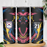 Custom Football South Korea WC26 Skinny Tumbler Taegeuk Warriors Retro 2022