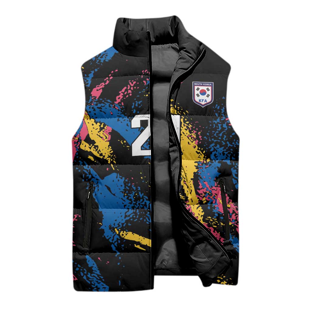 Custom Football South Korea WC26 Sleeveless Puffer Jacket Taegeuk Warriors Retro 2022
