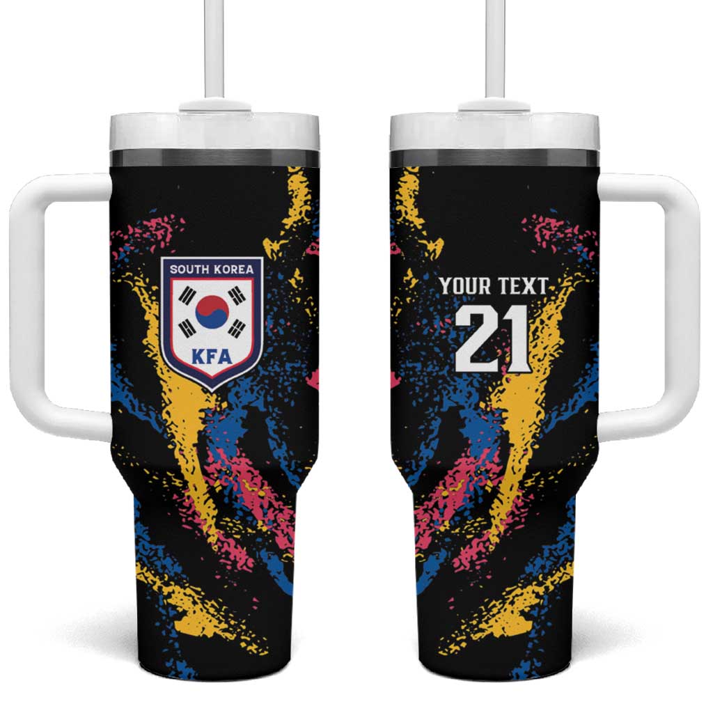 Custom Football South Korea WC26 Tumbler With Handle Taegeuk Warriors Retro 2022