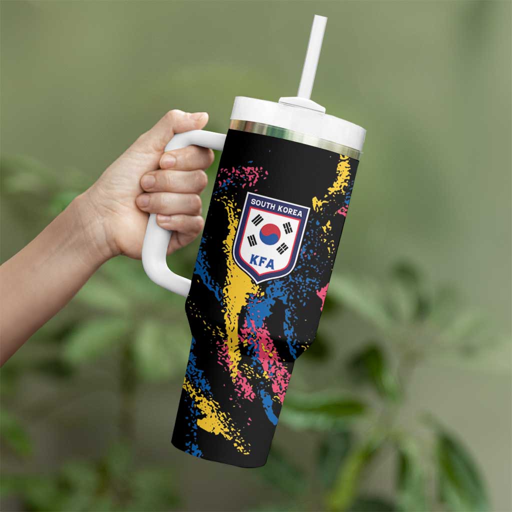 Custom Football South Korea WC26 Tumbler With Handle Taegeuk Warriors Retro 2022