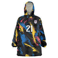Custom Football South Korea WC26 Wearable Blanket Hoodie Taegeuk Warriors Retro 2022