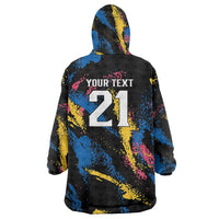 Custom Football South Korea WC26 Wearable Blanket Hoodie Taegeuk Warriors Retro 2022