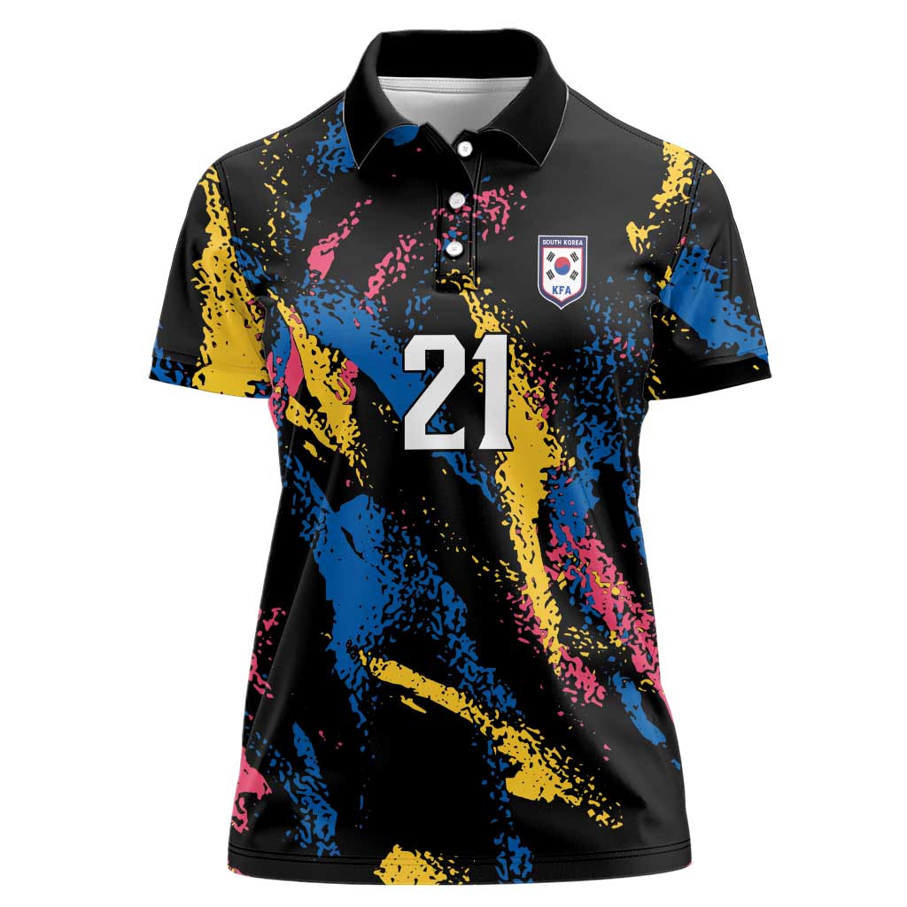 Custom Football South Korea WC26 Women Polo Shirt Taegeuk Warriors Retro 2022