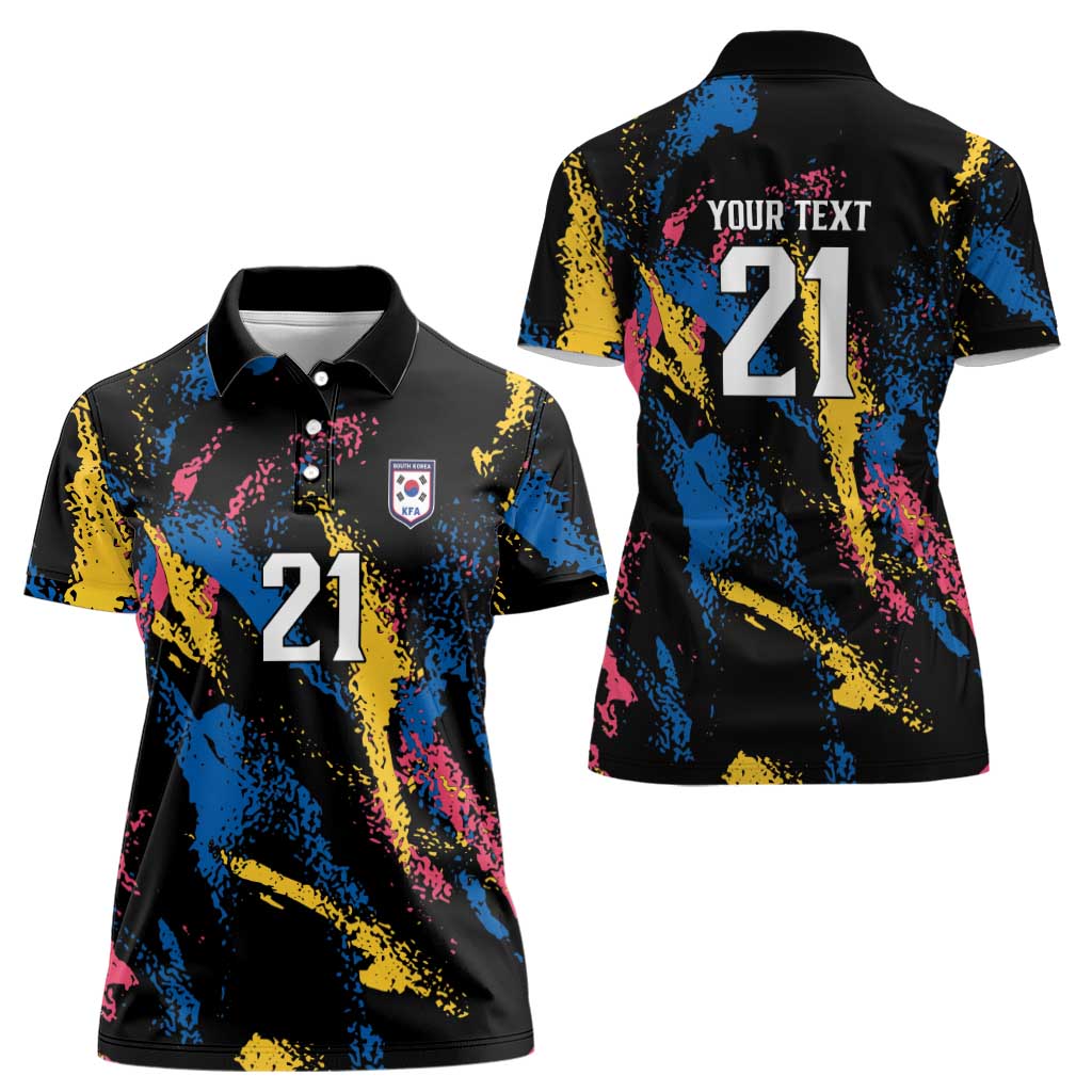 Custom Football South Korea WC26 Women Polo Shirt Taegeuk Warriors Retro 2022