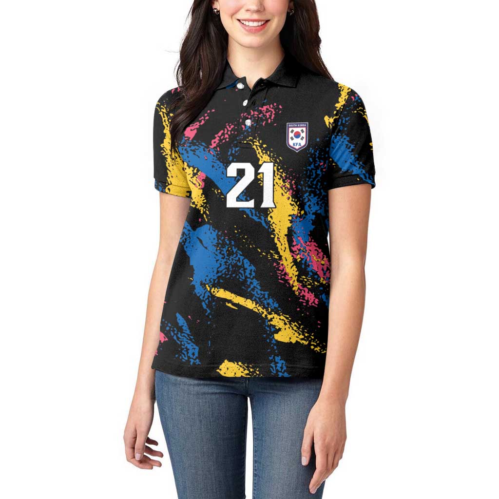 Custom Football South Korea WC26 Women Polo Shirt Taegeuk Warriors Retro 2022