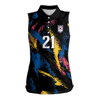 Custom Football South Korea WC26 Women Sleeveless Polo Shirt Taegeuk Warriors Retro 2022