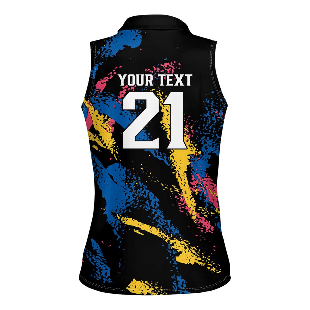 Custom Football South Korea WC26 Women Sleeveless Polo Shirt Taegeuk Warriors Retro 2022