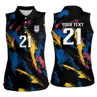 Custom Football South Korea WC26 Women Sleeveless Polo Shirt Taegeuk Warriors Retro 2022