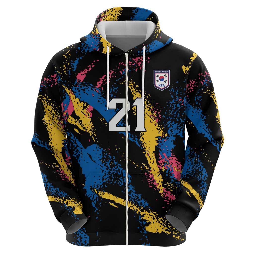 Custom Football South Korea WC26 Zip Hoodie Taegeuk Warriors Retro 2022