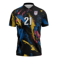 Custom Football South Korea WC26 Zipper Polo Shirt Taegeuk Warriors Retro 2022