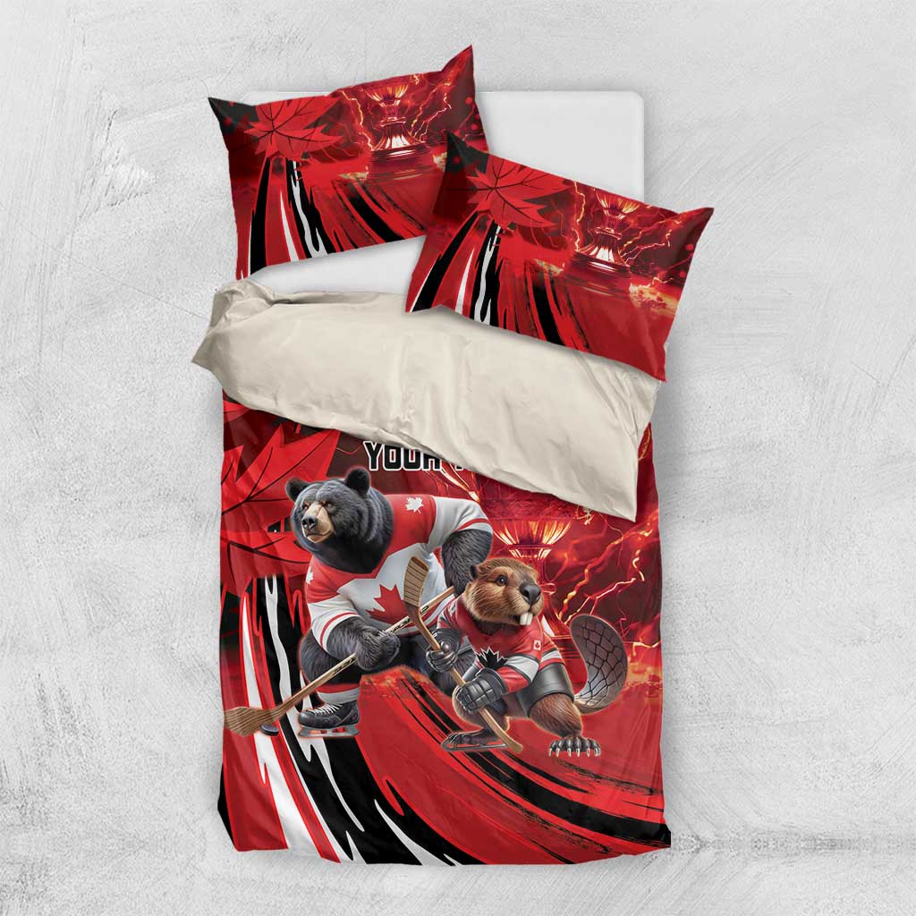 Canada Ice Hockey Champions Personalized Bedding Set Proud Member of the Eh Team
