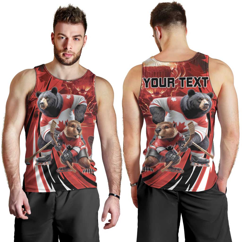 Canada Ice Hockey Champions Personalized Men Tank Top Proud Member of the Eh Team