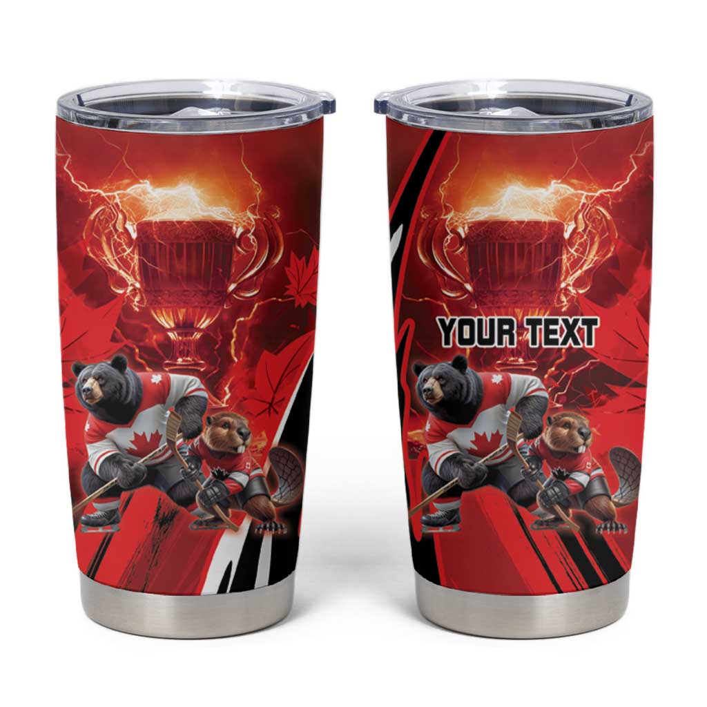 Canada Ice Hockey Champions Personalized Tumbler Cup Proud Member of the Eh Team