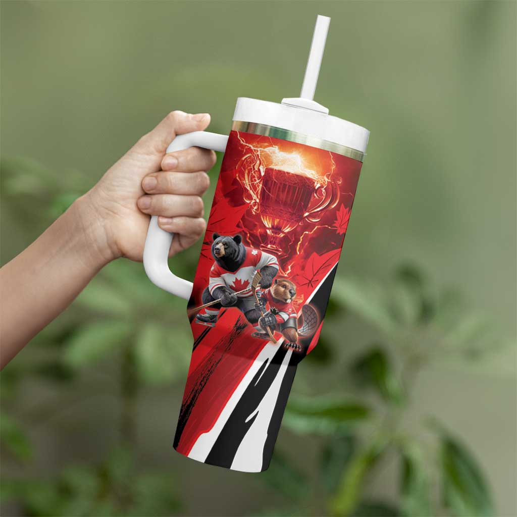 Canada Ice Hockey Champions Personalized Tumbler With Handle Proud Member of the Eh Team