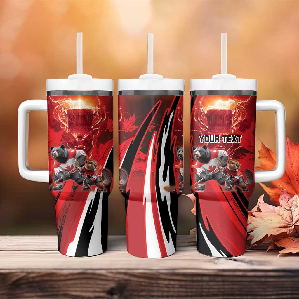 Canada Ice Hockey Champions Personalized Tumbler With Handle Proud Member of the Eh Team