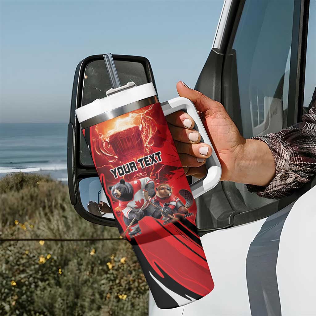 Canada Ice Hockey Champions Personalized Tumbler With Handle Proud Member of the Eh Team