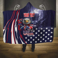 United States Ice Hockey Champions Personalized Hooded Blanket Lets Go Boy USA Goal